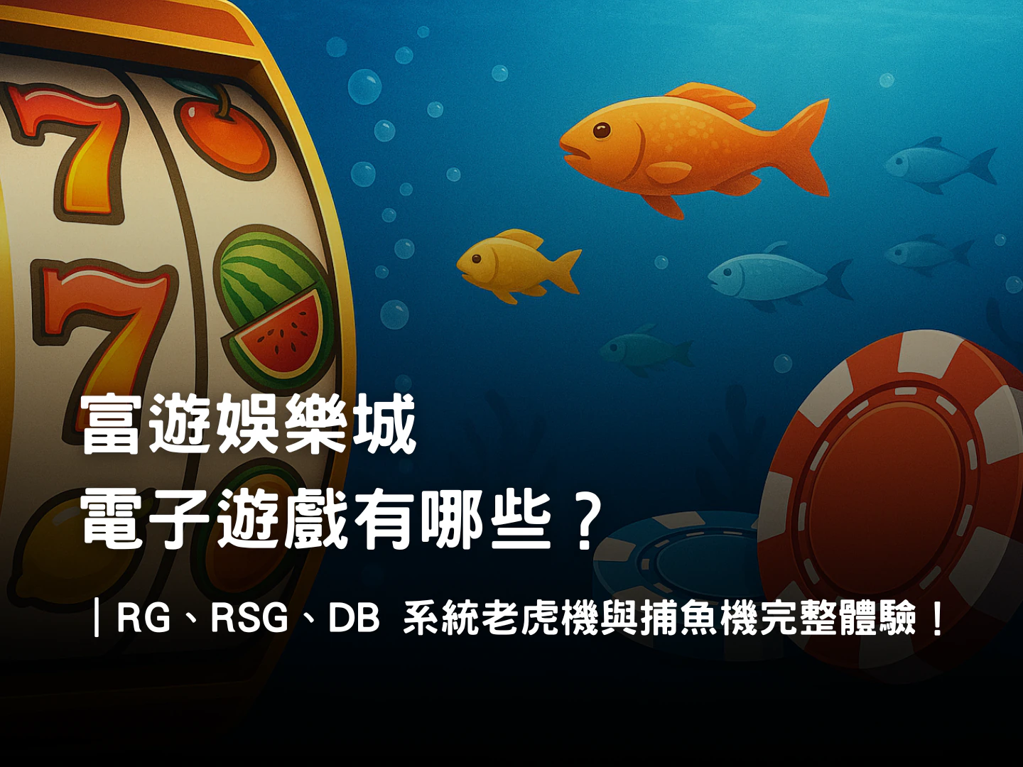 富遊娛樂城電子遊戲介紹|RG、RSG、DB 系統老虎機與捕魚機完整體驗